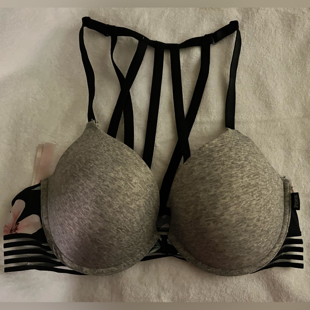 Pink-push up bra